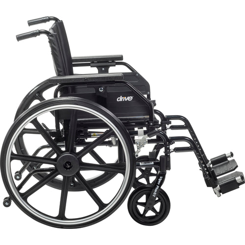 Drive Medical PLA422FBUARAD-SF Viper Plus GT Wheelchair with Universal Armrests, Swing-Away Footrests, 22" Seat